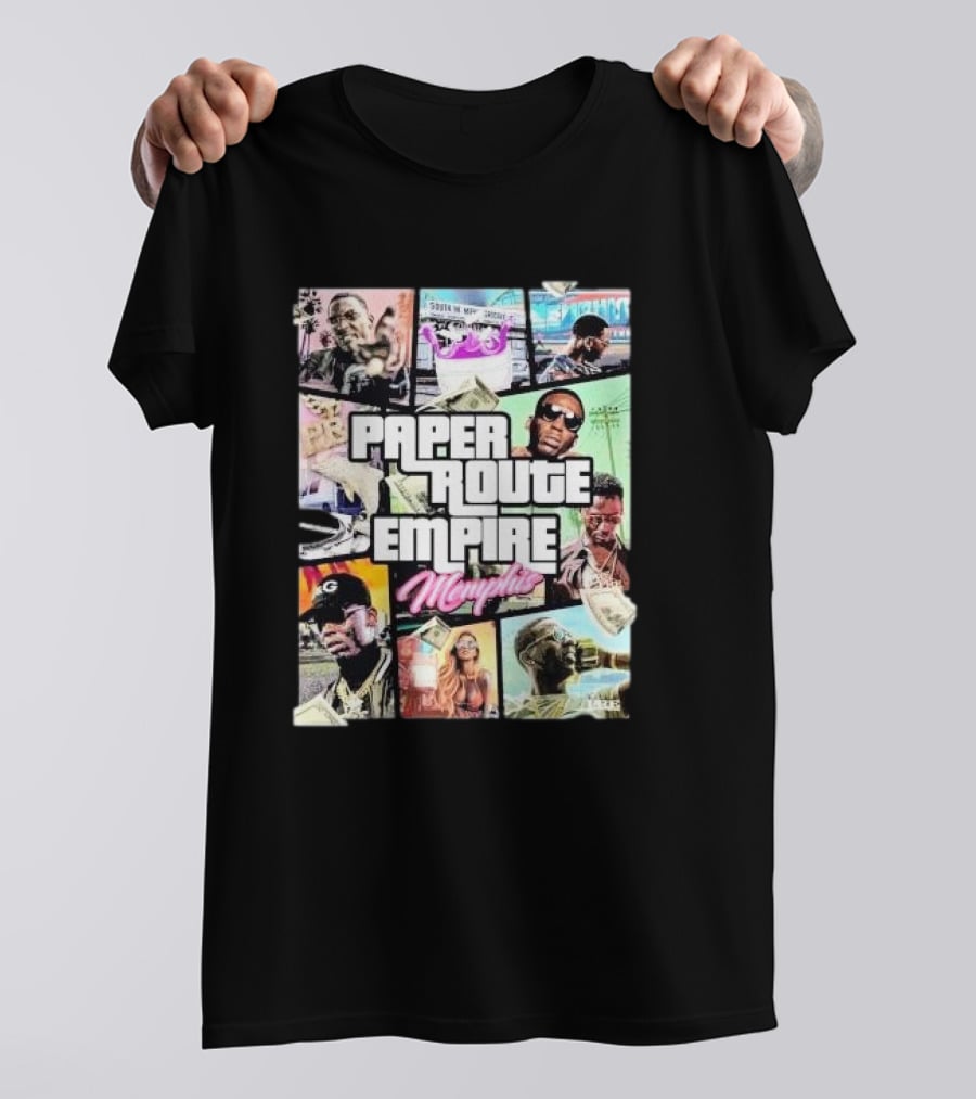 Young Dolph Paper Route Empire Memphis GTA T-Shirt