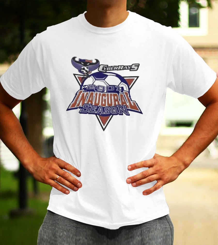 Bay Area CyberRays WUSA Soccer 2001 Inaugural Season T-Shirt