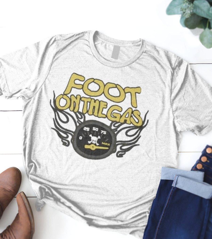 Kenneth Walker Foot On The Gas Speedometer Flame T-Shirt