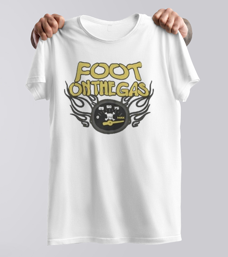 Kenneth Walker Foot On The Gas Speedometer Flame T-Shirt