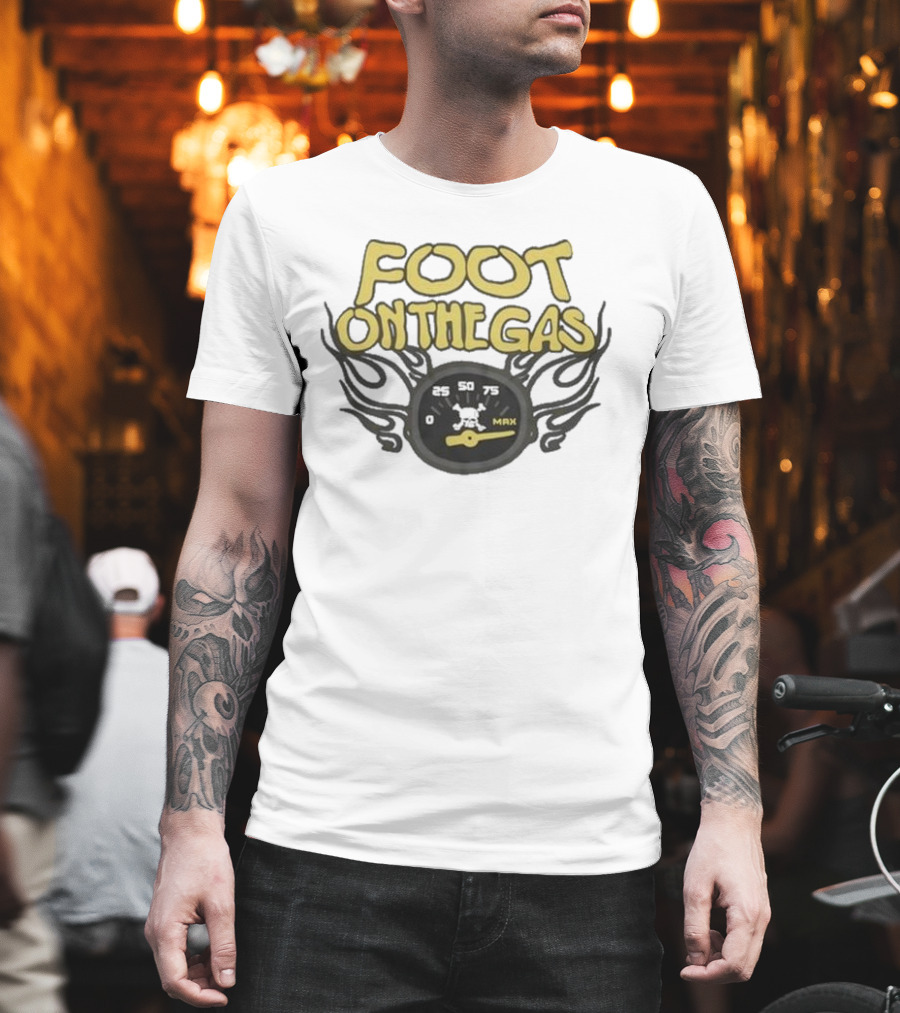 Kenneth Walker Foot On The Gas Speedometer Flame T-Shirt