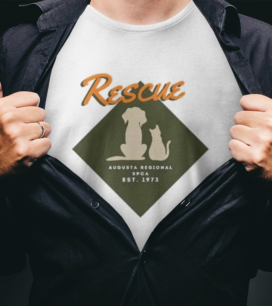 Rescue Augusta Regional SPCA Est 1973 Dog And Cat T-Shirt