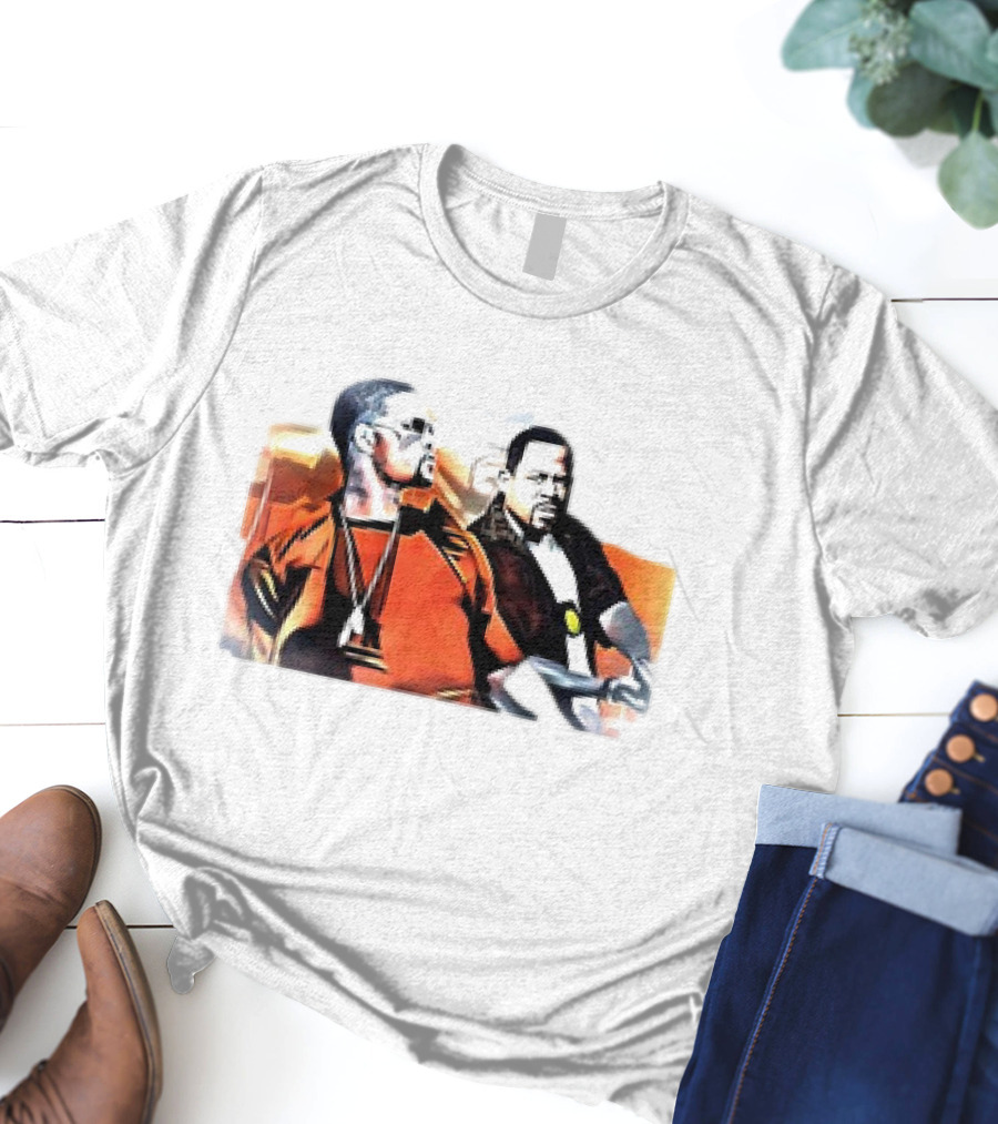 Bad Boys Will Smith Martin Lawrence Iconic Film Duo T-Shirt