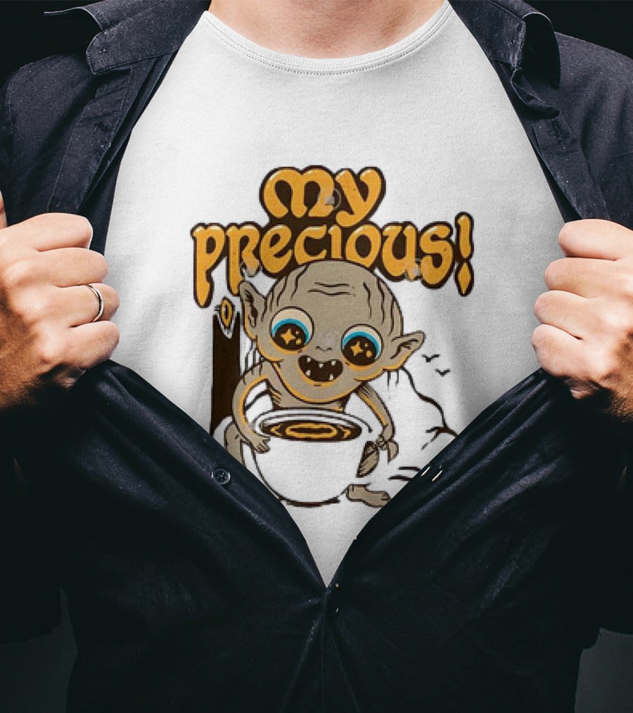 Gollum My Precious Coffee Lover Fantasy Cup T-Shirt