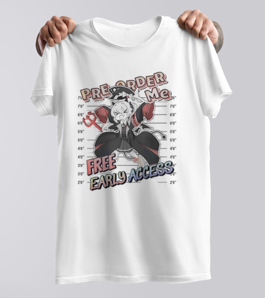 Pre Order Me Free Early Access Anime Character Lineup T-Shirt