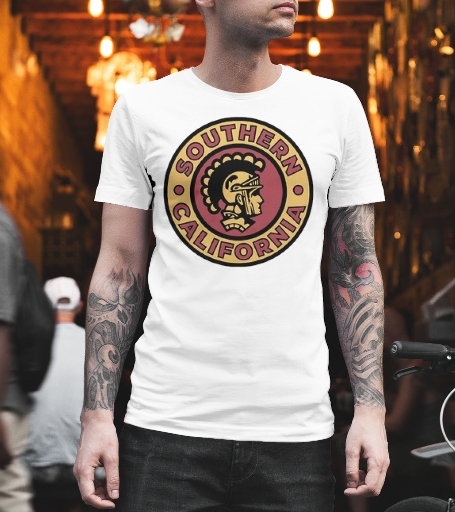 Southern California Trojan Warrior Circle Emblem T-Shirt