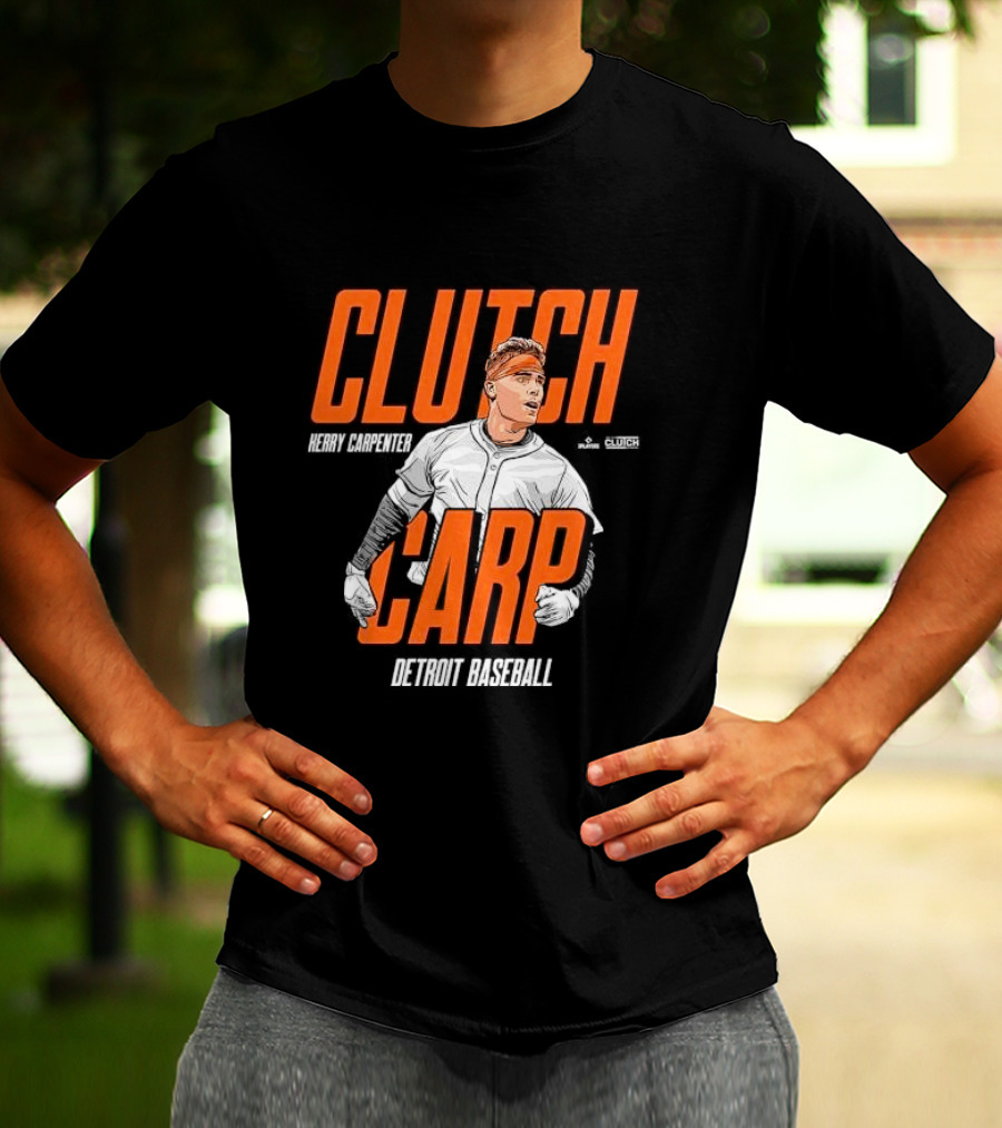 Herry Carpenter Clutch Carp Detroit Baseball T-Shirt