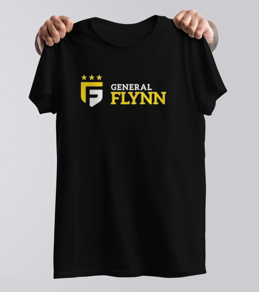 General Flynn Three Stars Shield Logo Flynnmovie T-Shirt