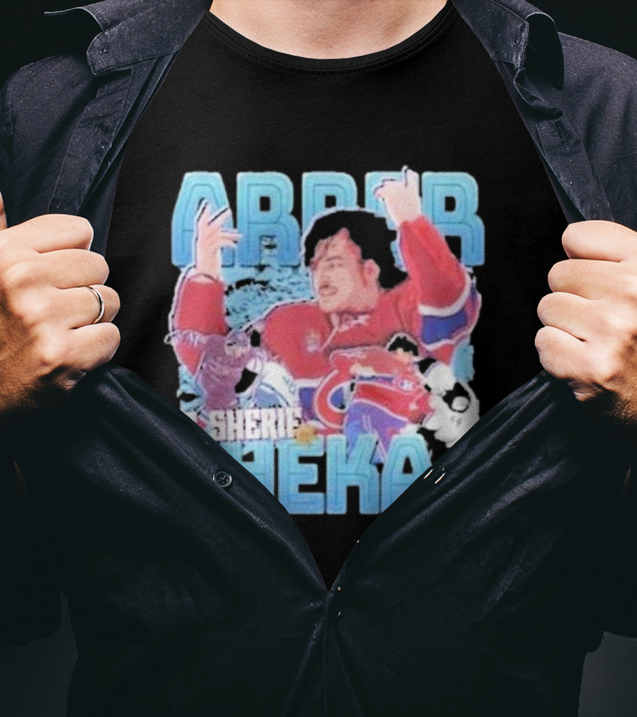 Arber Xhekaj Le Shérif Montreal Hockey T-Shirt