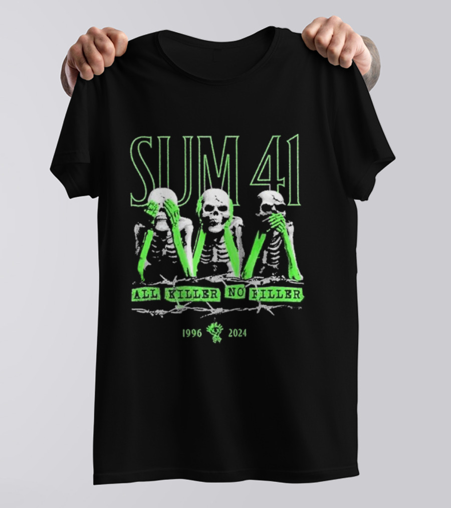 Sum 41 Skeletons All Killer No Filler 1996 T-Shirt