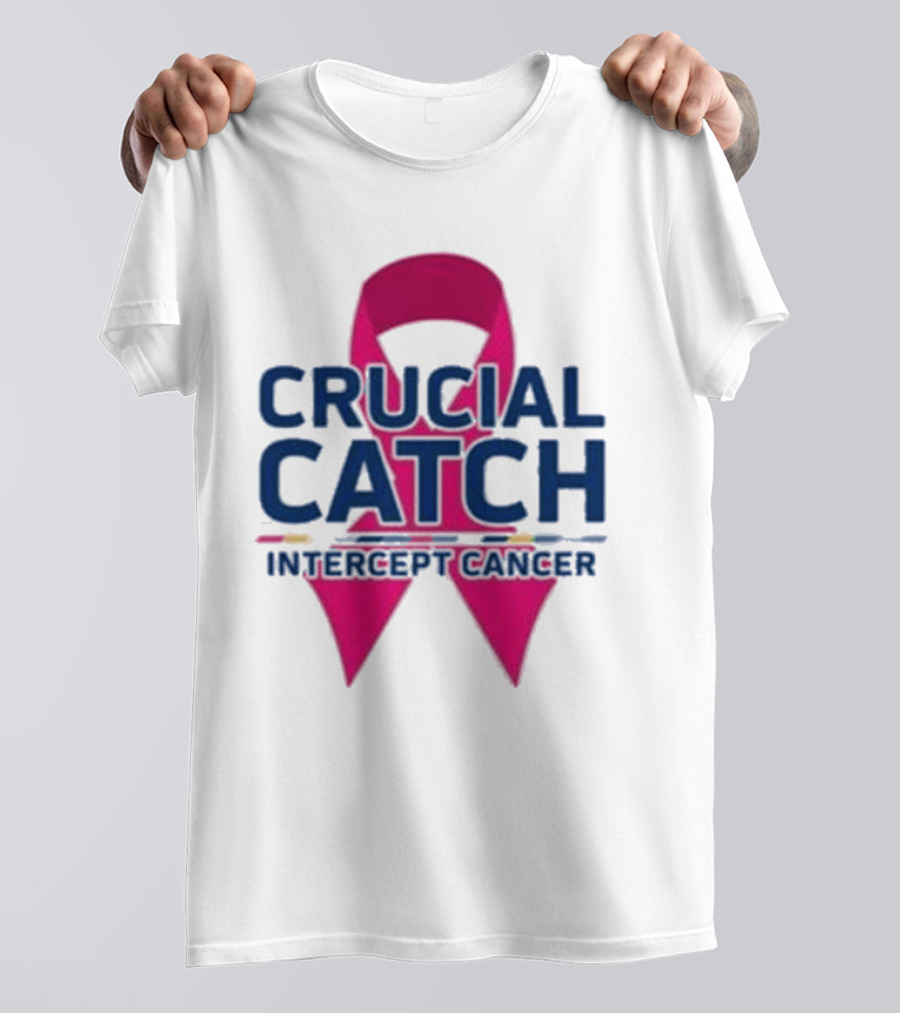 Crucial Catch Intercept Cancer Pink T-Shirt