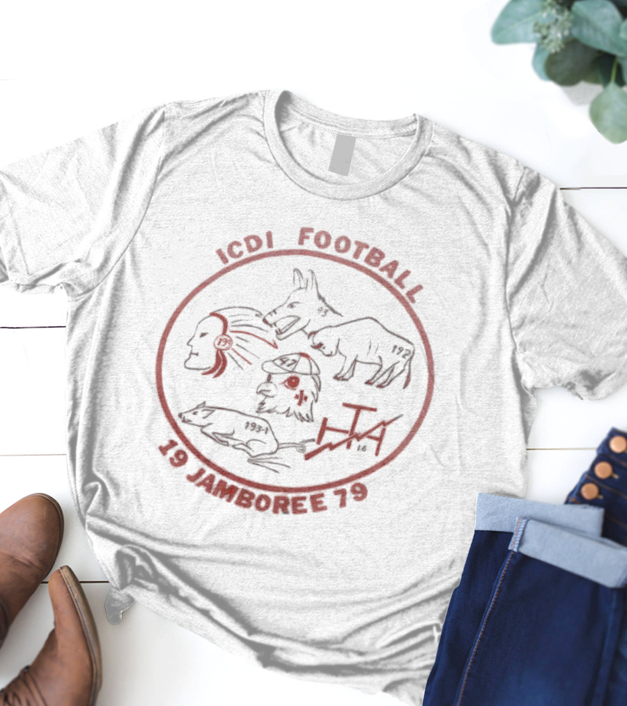 ICDI Football 19 Jamboree 79 Indian Animals And Numbers T-Shirt