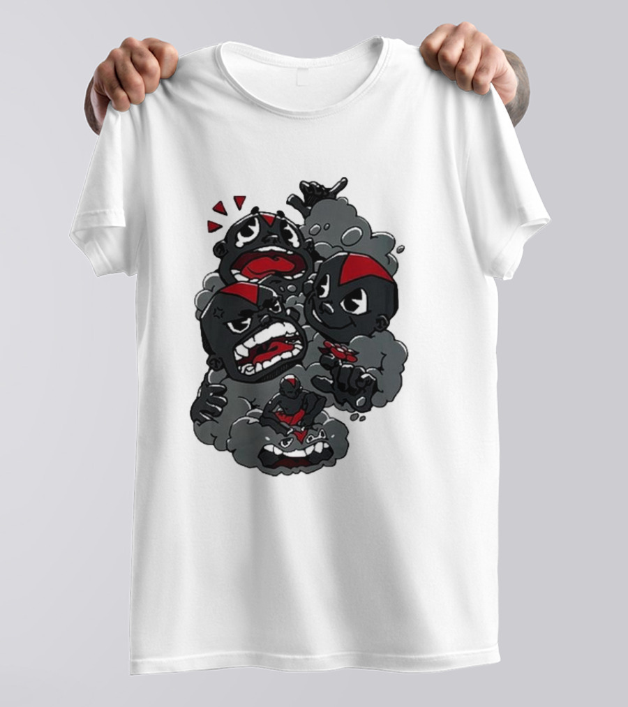 Lil Darkie Emotional Expressions Character Faces Joystick T-Shirt