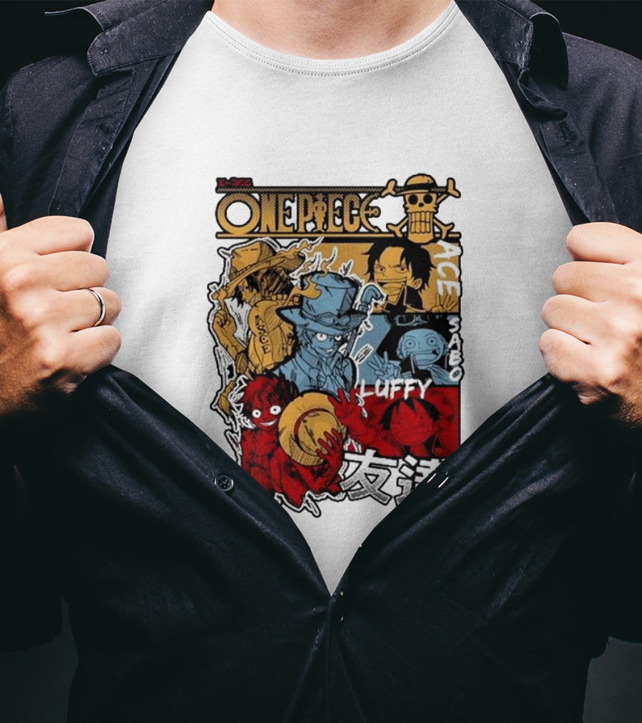One Piece Luffy Ace Sabo Brothers Friendship T-Shirt