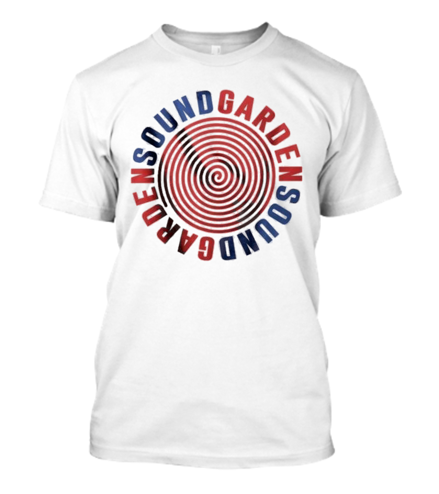 Soundgarden Spiral Red Blue Vintage T-Shirt
