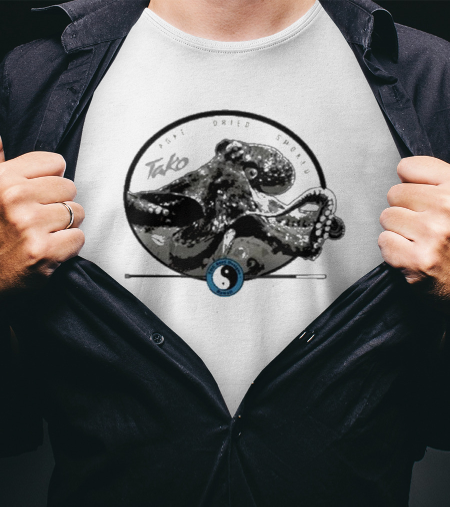 T&c Surf Tako Smoked Dried Octopus Yin Yang T-Shirt