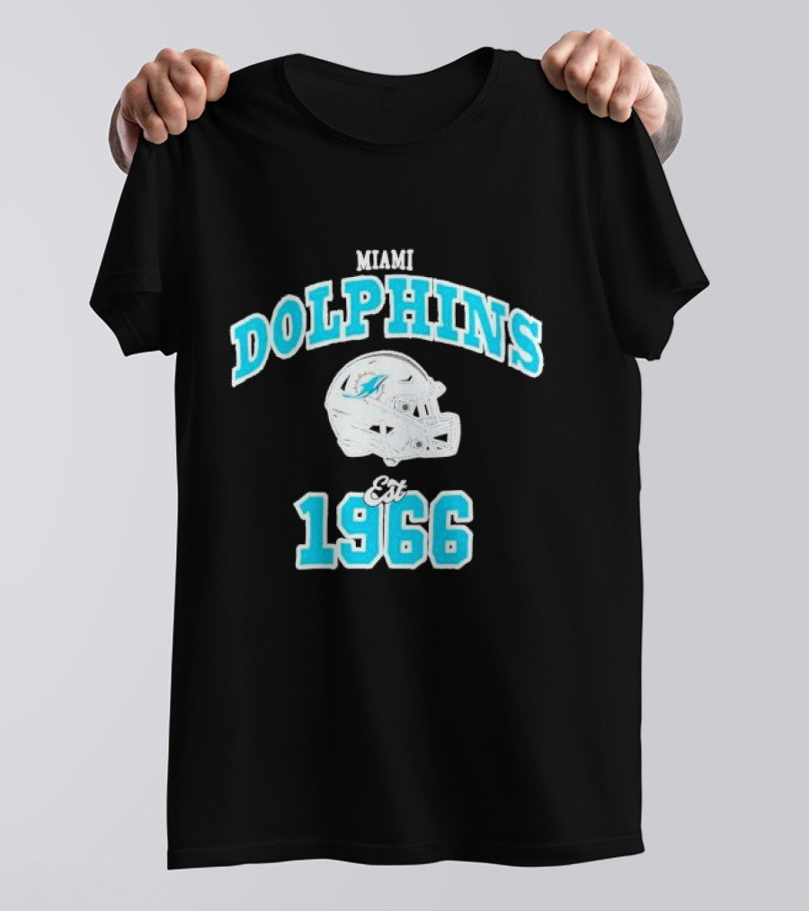 Miami Dolphins Est 1966 Aleali May Collaboration T-Shirt