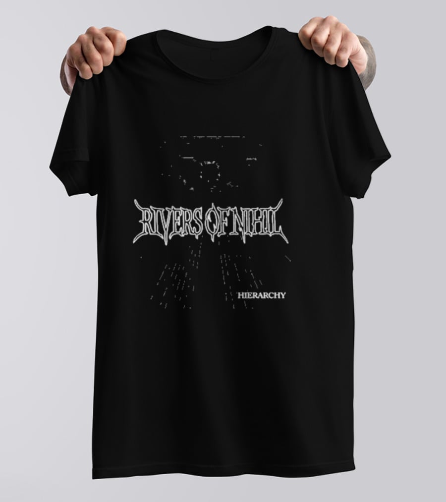 Rivers Of Nihil Hierarchy Monochrome Text T-Shirt