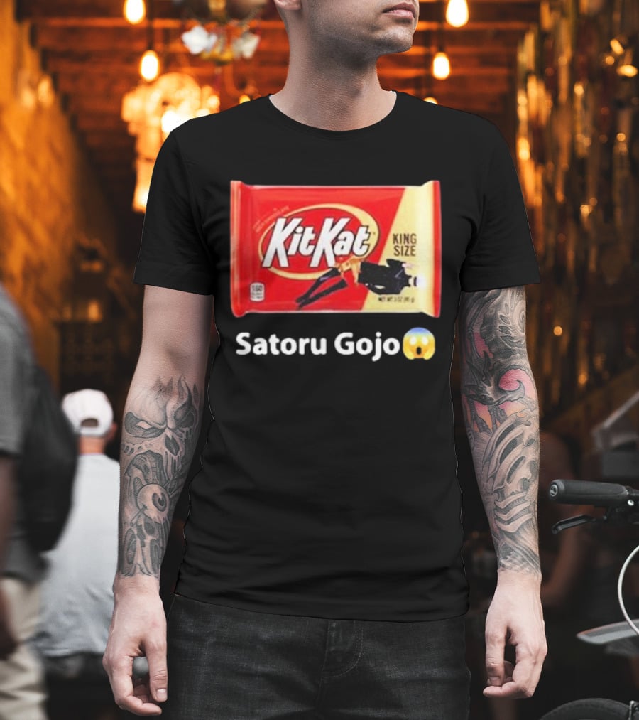 Satoru Gojo 😮 Kit Kat King Size T-Shirt