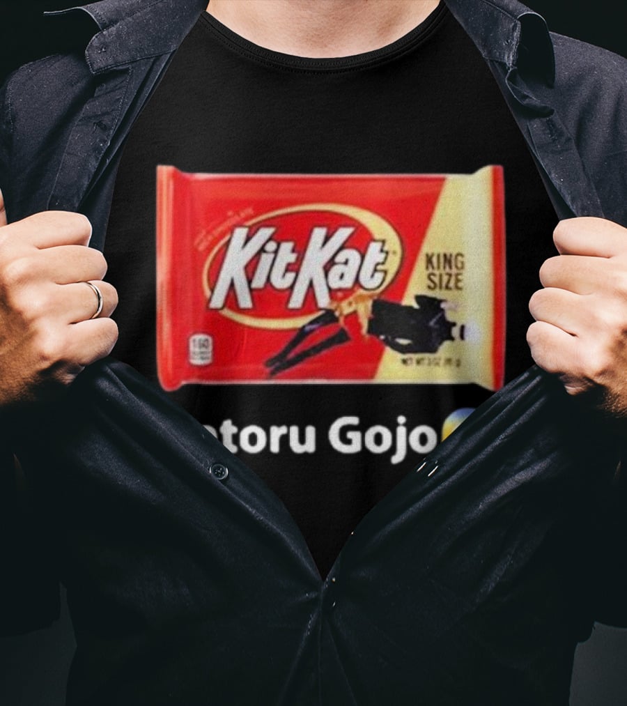 Satoru Gojo 😮 Kit Kat King Size T-Shirt