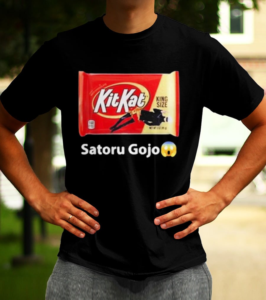 Satoru Gojo 😮 Kit Kat King Size T-Shirt