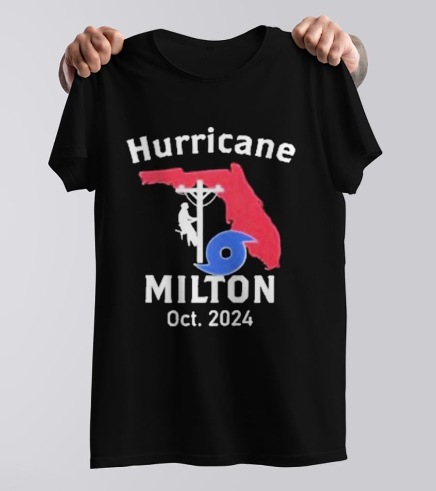 Hurricane Milton Florida Lineman Oct T-Shirt