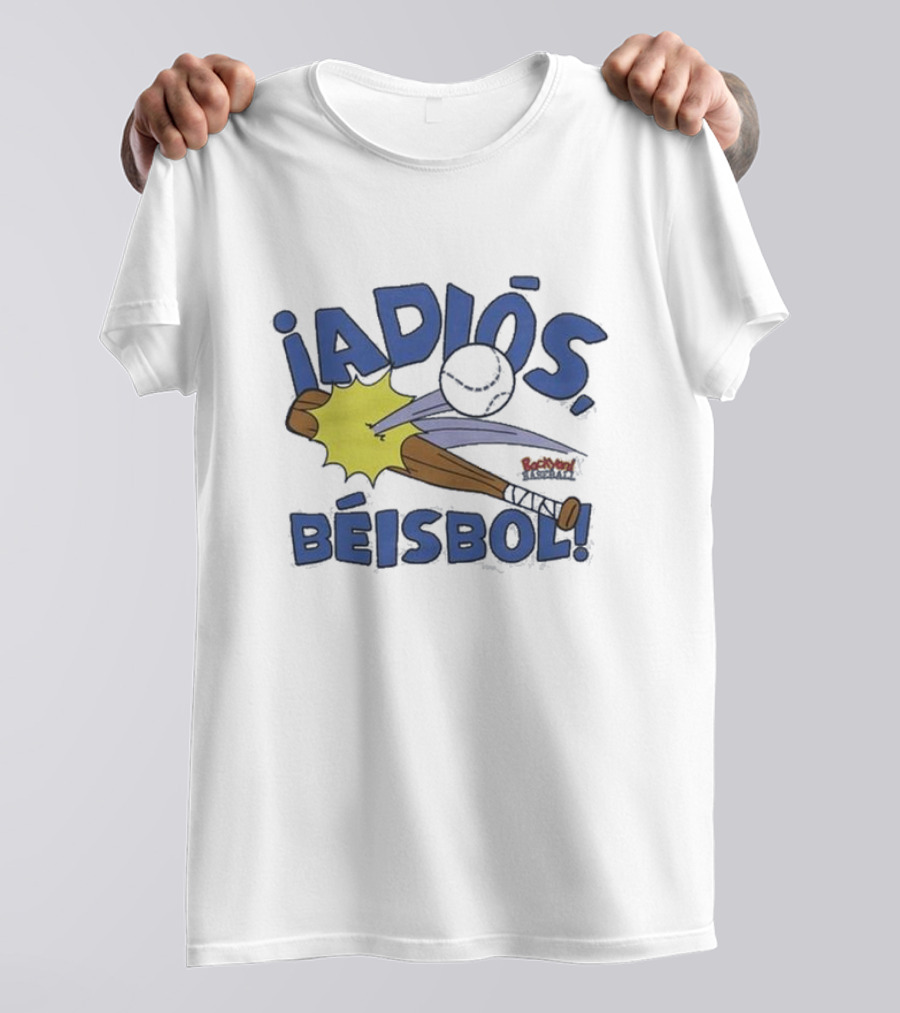 Backyard Baseball Adiós Béisbol Bat And Ball Action T-Shirt