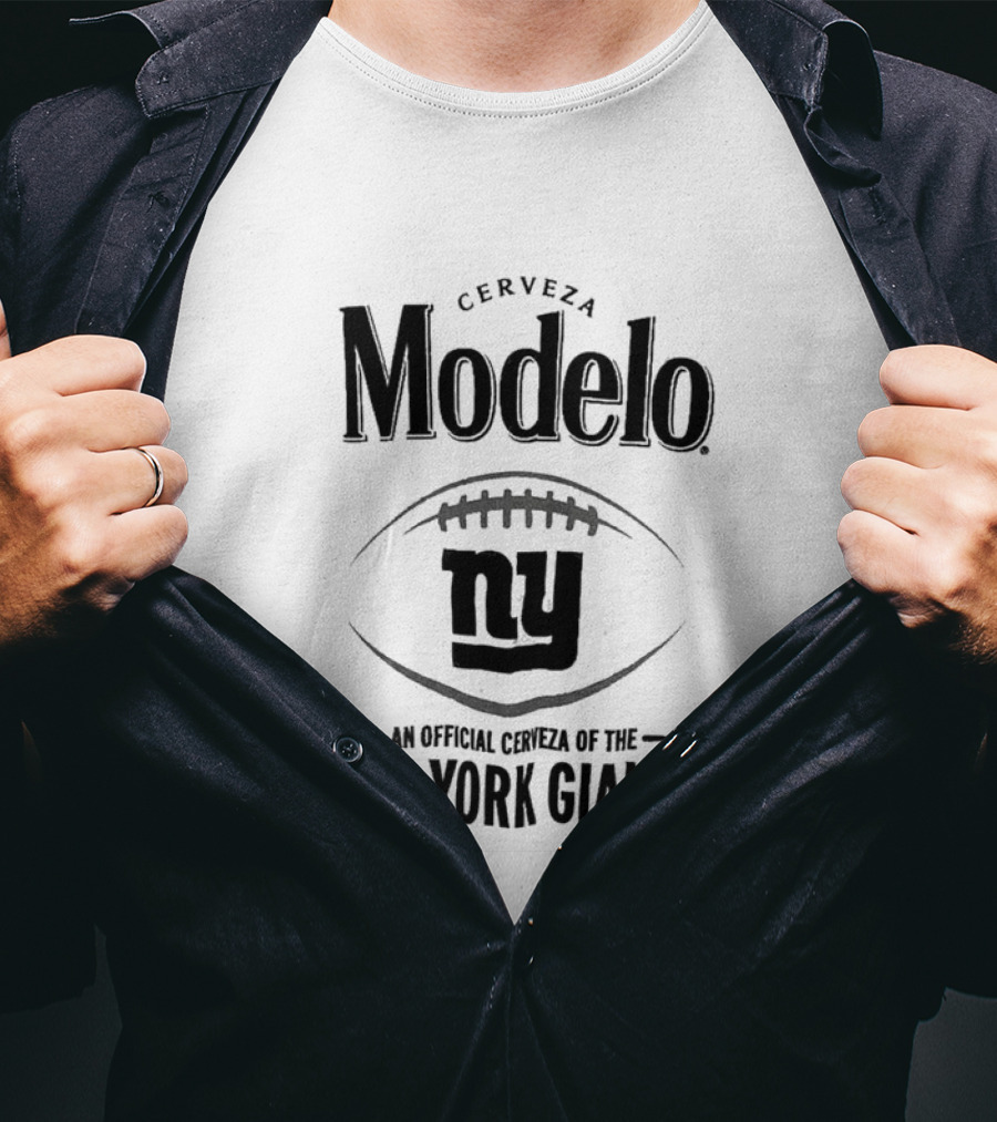 Cerveza Modelo An Official Cerveza Of The New York Giants Ny Football T-Shirt