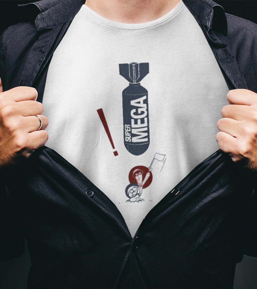 Super Mega Bomb Cartoon Surrender T-Shirt