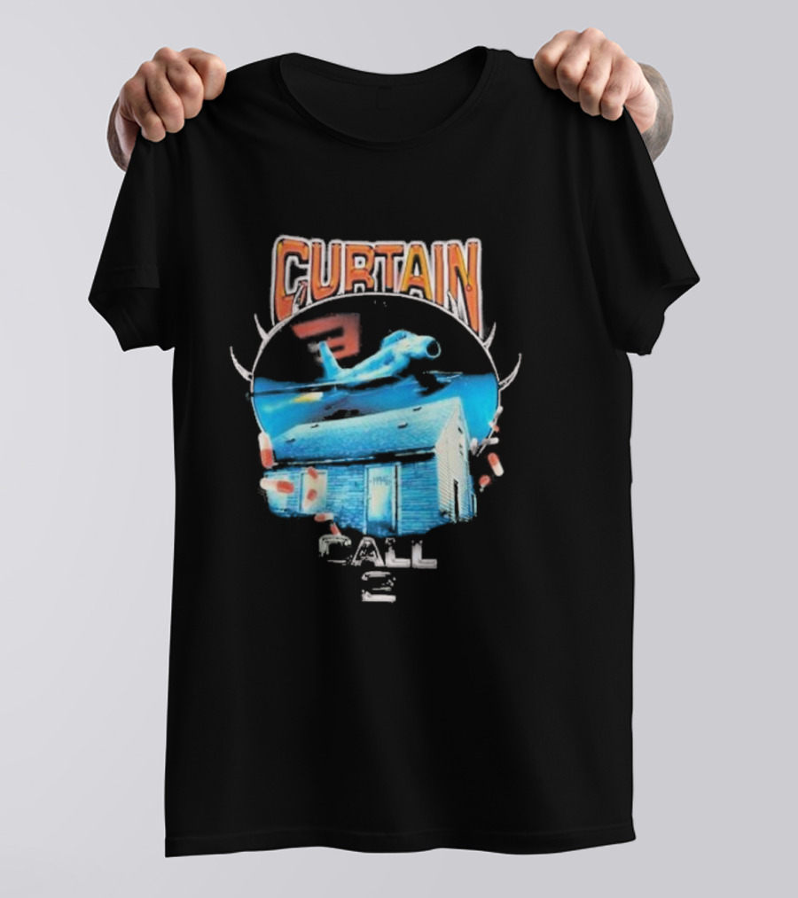Curtain Call 2 Airplane Hockey Mask House T-Shirt