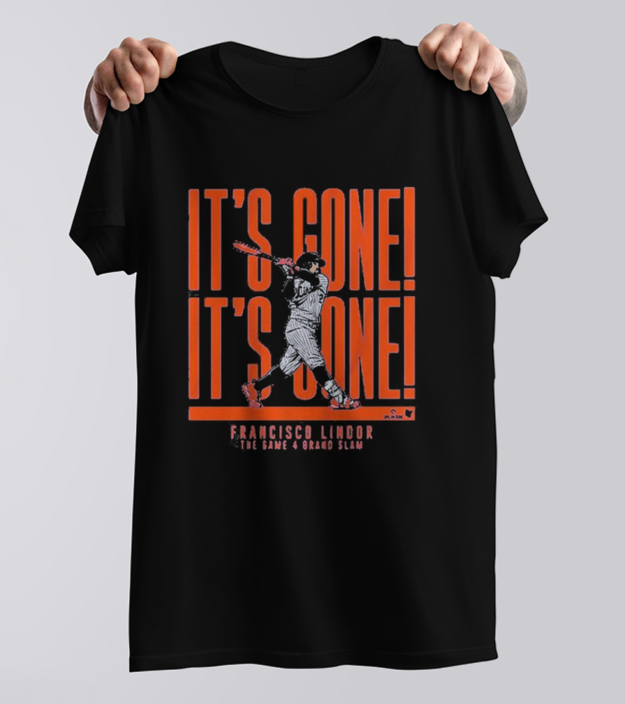Francisco Lindor The Game 4 Grand Slam It's Gone It's Gone T-Shirt