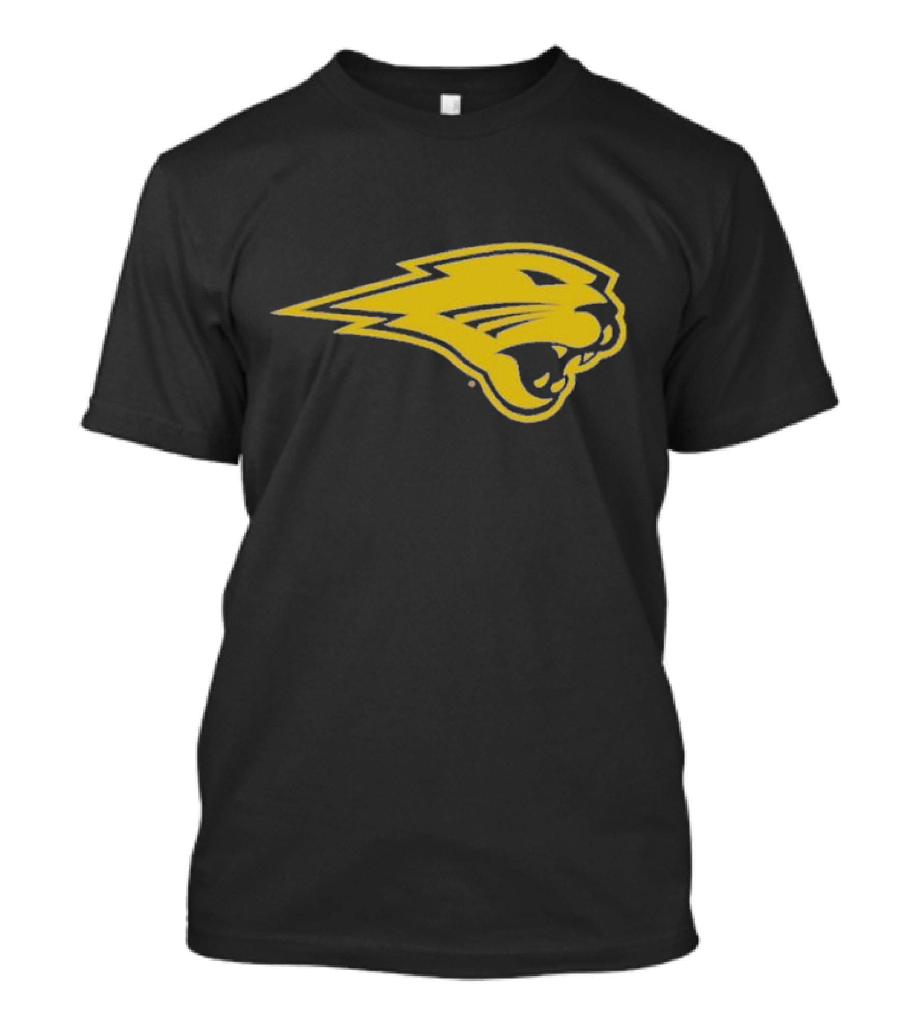 Panthers Logo Heavyweight Yellow Panther Emblem T-Shirt