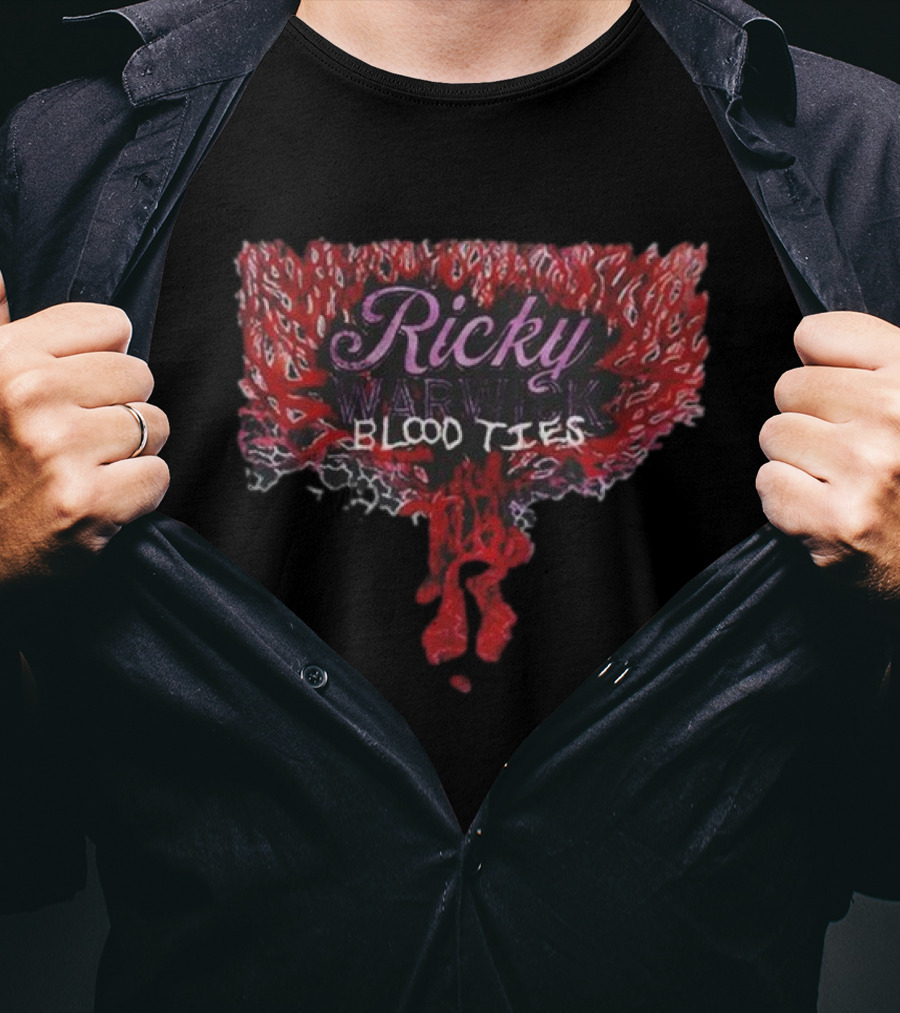 Ricky Warwick Blood Ties Red Veins And Roots T-Shirt
