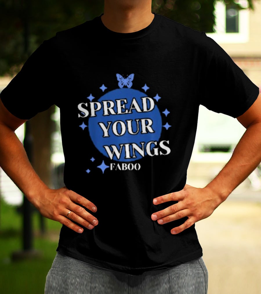 Spread Your Wings Faboo Butterfly Stars T-Shirt