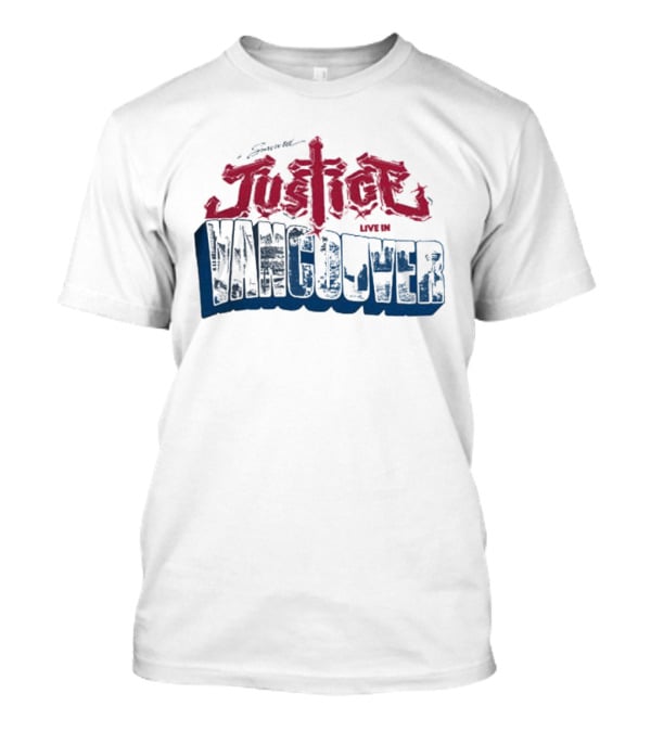 Justice Live In Vancouver Official Concert Event T-Shirt