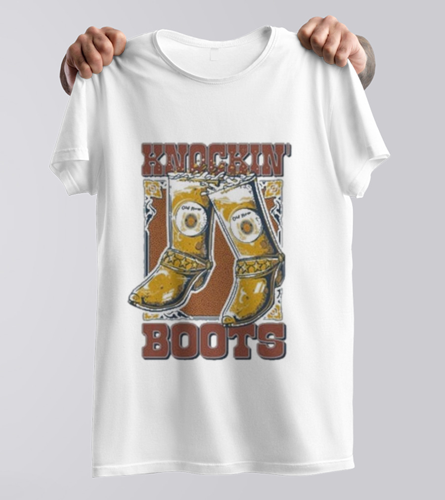 Old Row Knockin' Boots Cowboy Western T-Shirt