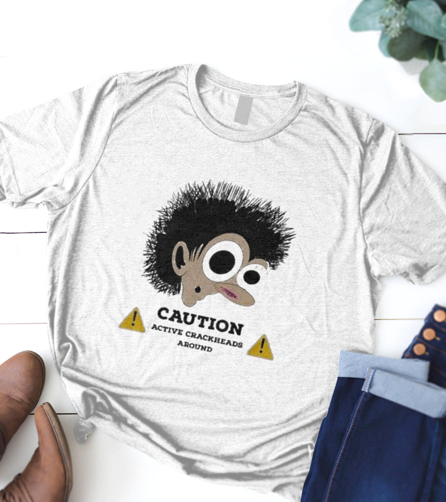 Caution Active Crackheads Midnight Groovers T-Shirt