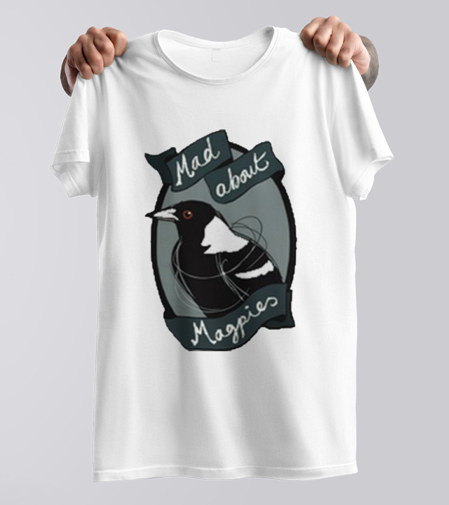 Bridget Farmer Mad About Magpies Bird T-Shirt