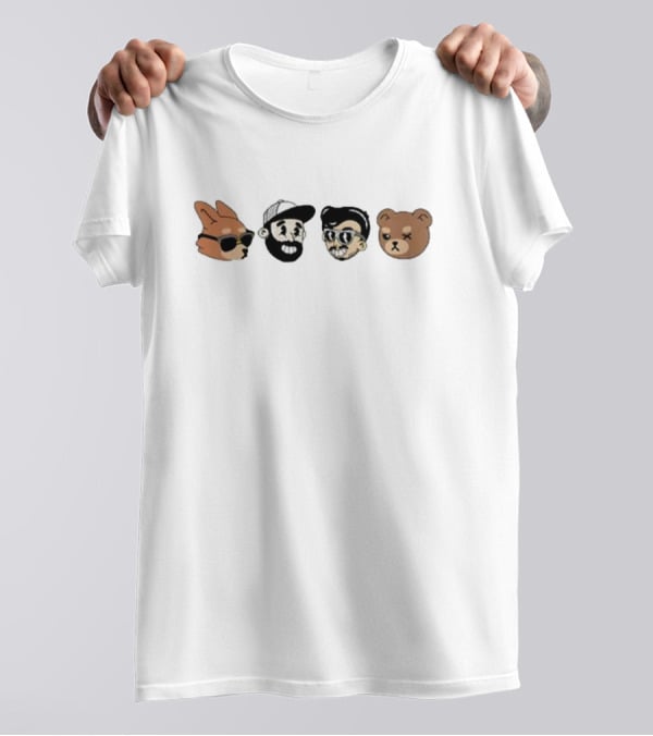 William Project X La Cotorrisa Iconic Cartoon Style Characters T-Shirt