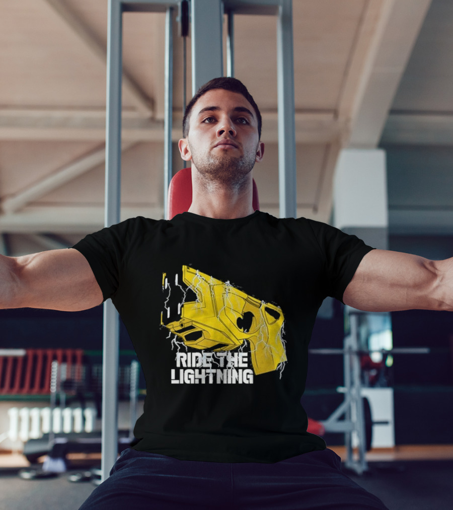 Ride The Lightning CBC Yellow Gun With Electric Bolts T-Shirt