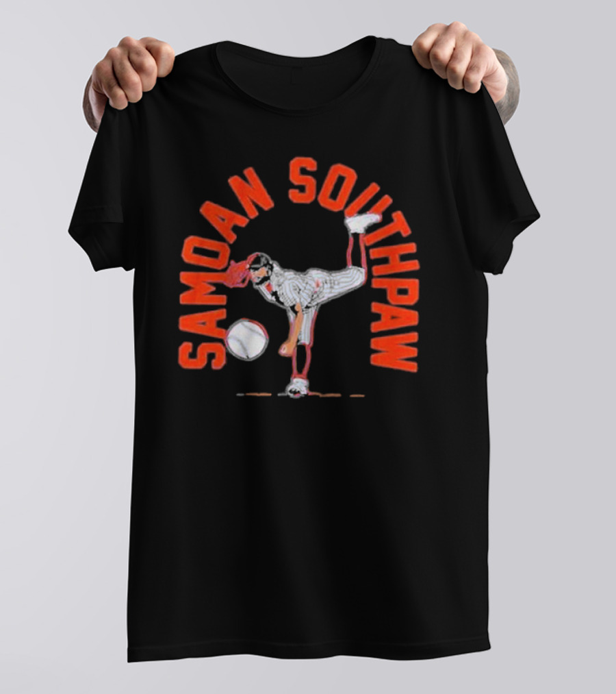 Samoan Southpaw Sean Manaea Baseball Pitcher T-Shirt