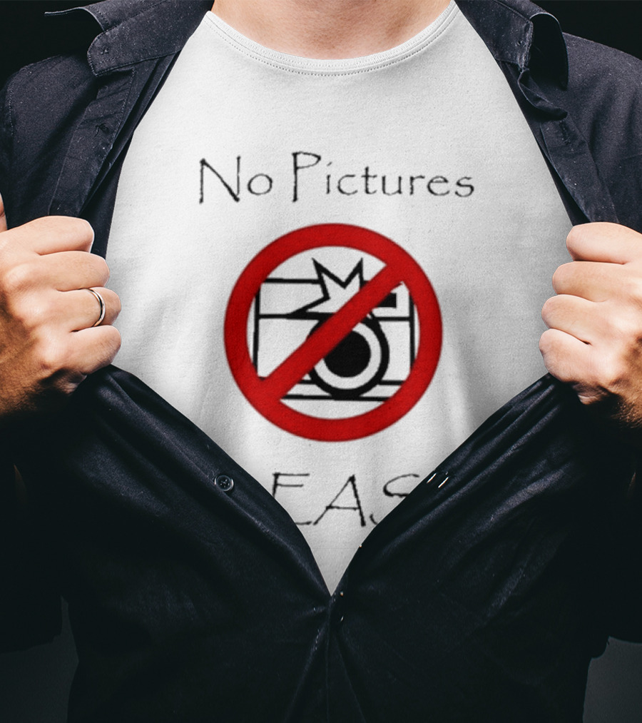 Joeyy No Pictures Please Camera Icon T-Shirt