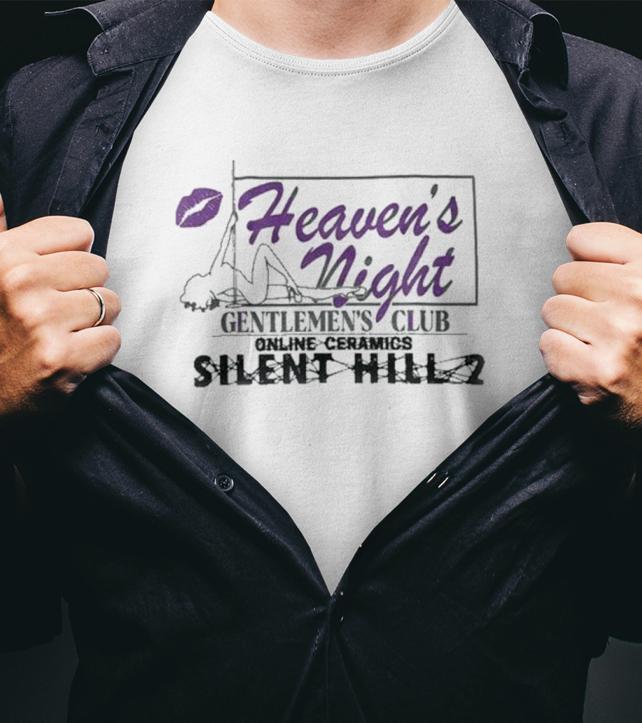 Silent Hill 2 Konami Exclusive Heaven’s Night Gentlemen’s Club Online Ceramics T-Shirt