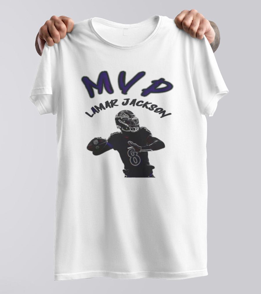 MVP Lamar Jackson Baltimore Ravens Quarterback T-Shirt