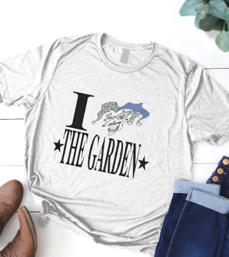 I Love The Garden Jester Face Stars T-Shirt
