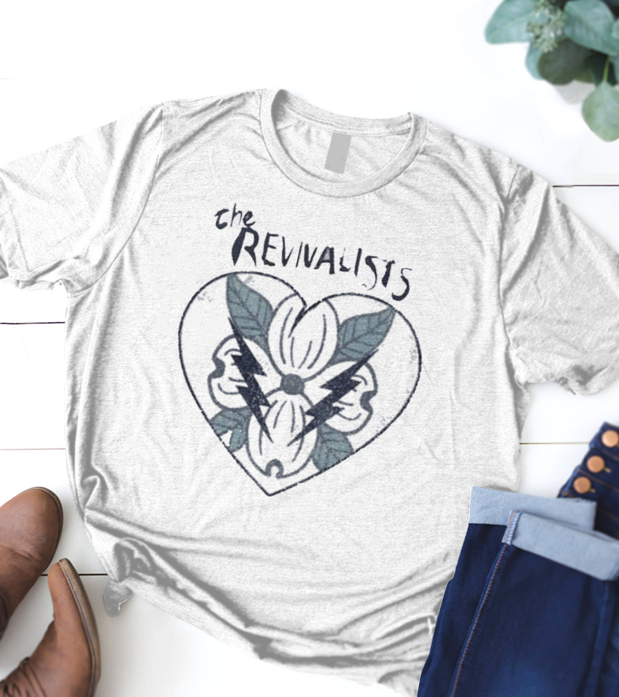 The Revivalists Heart Flower Lightning Bolt T-Shirt