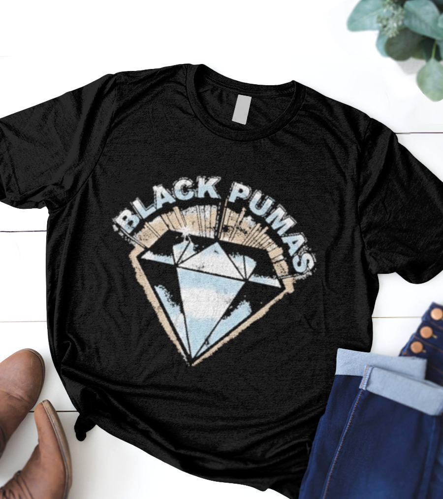 Black Pumas Diamond Retro T-Shirt