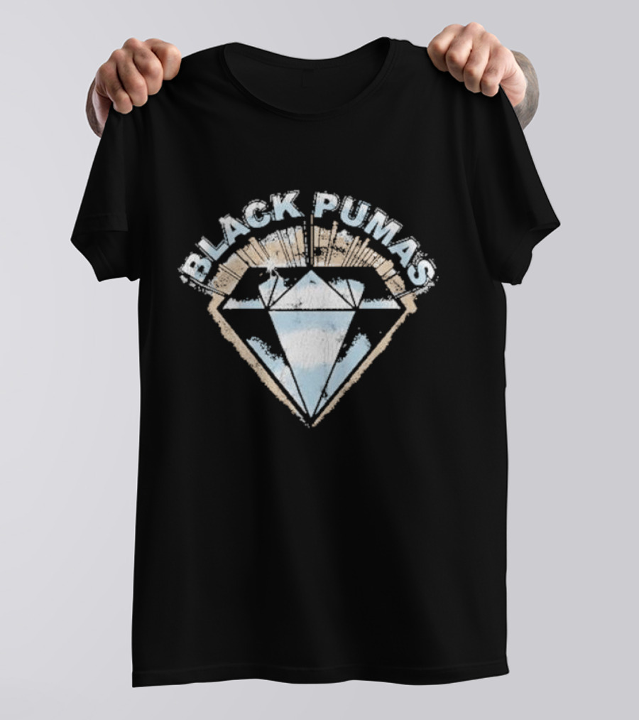Black Pumas Diamond Retro T-Shirt