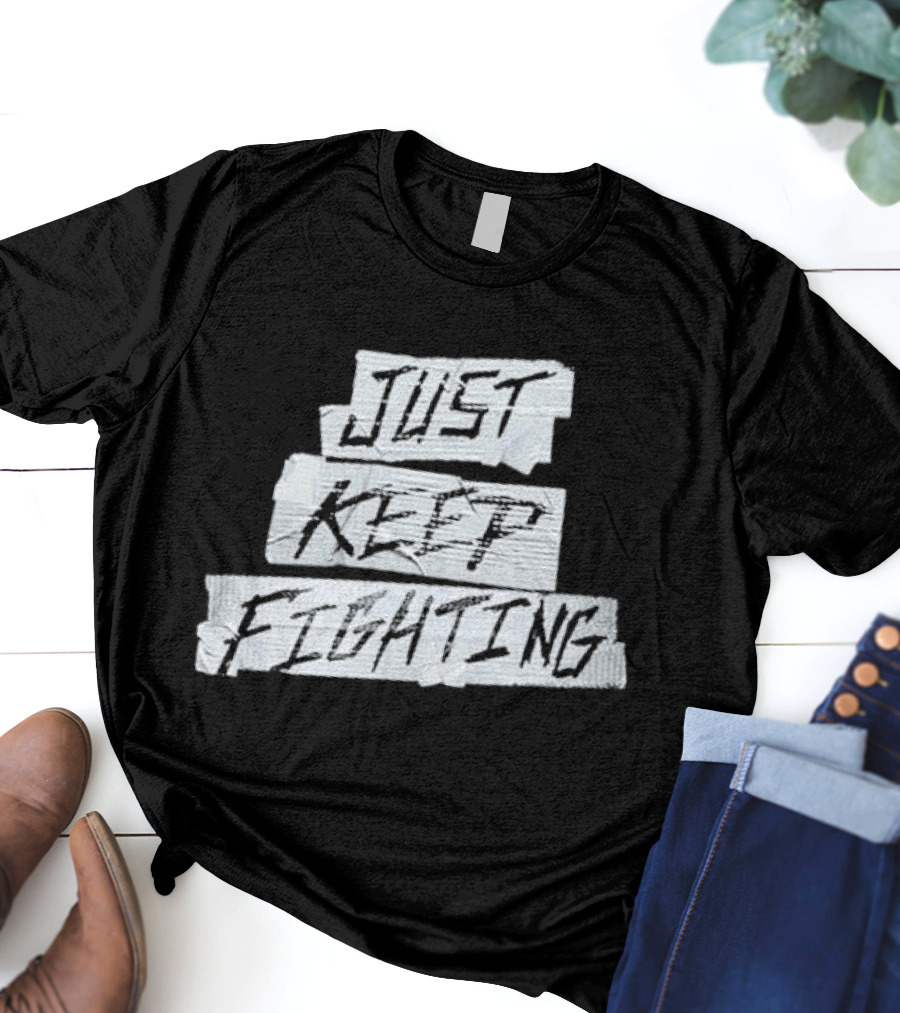 Kevin Owens Just Keep Fighting Blackout T-Shirt