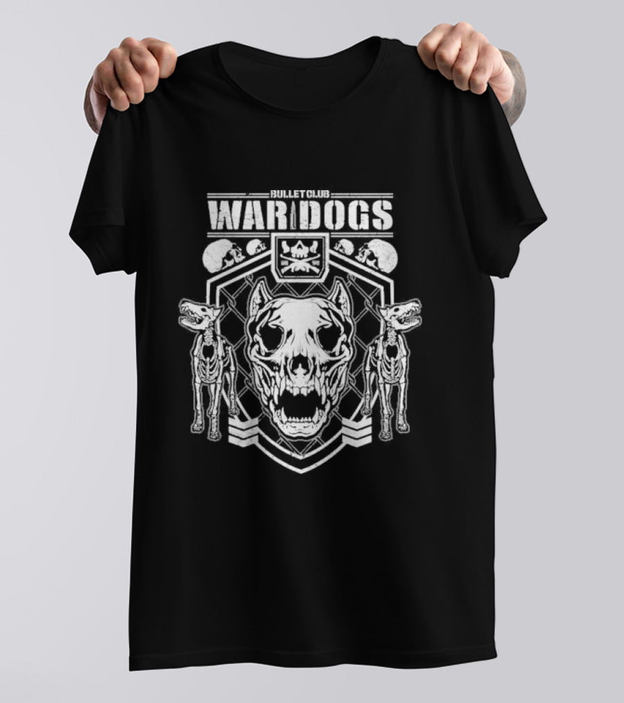 Bullet Club War Dogs Baby One Piece Skull Shield Logo Skeleton Dogs T-Shirt